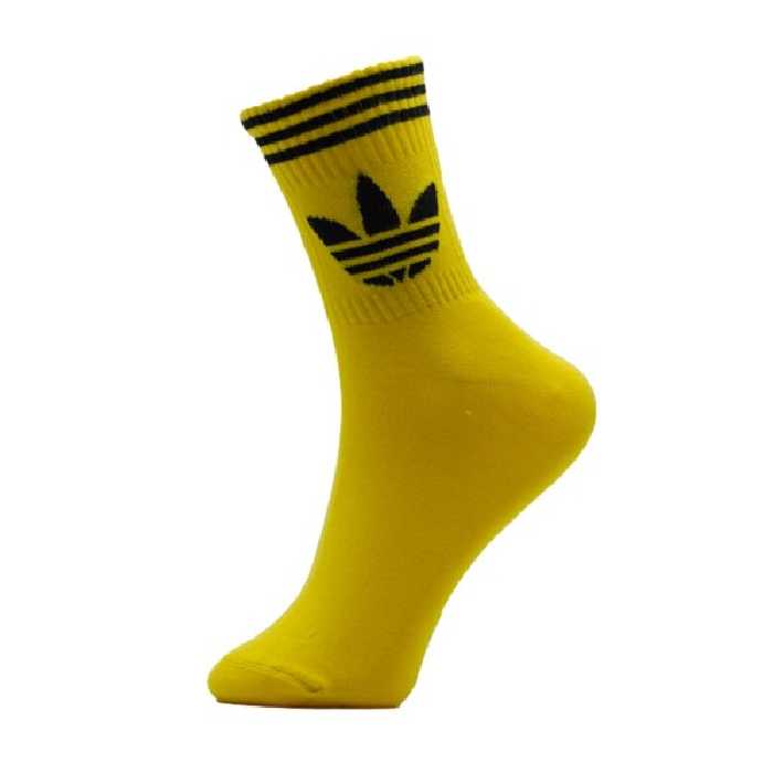 جوراب ورزشی آدیداس کد AG-200 | زرد