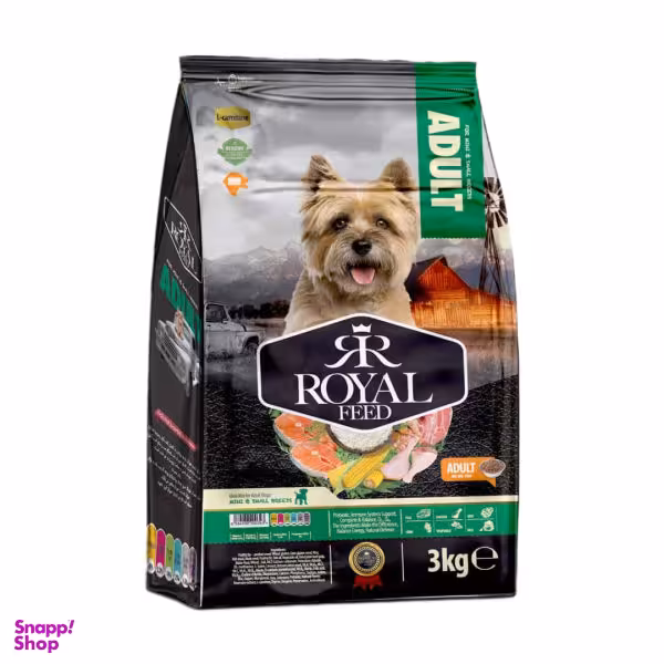 غذای خشک سگ بالغ رویال فید مدل Adult وزن 3 کیلوگرم