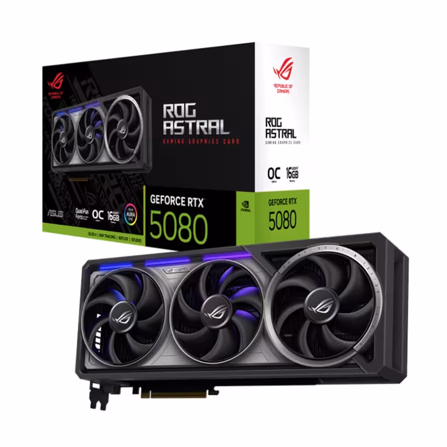 کارت گرافیک ایسوس VGA ASUS ROG Astral GeForce RTX 5080 OC Edition 16GB GDDR7