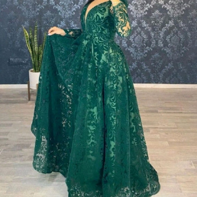 پیراهن شب زنانه مخمل مزونی مدل بلند