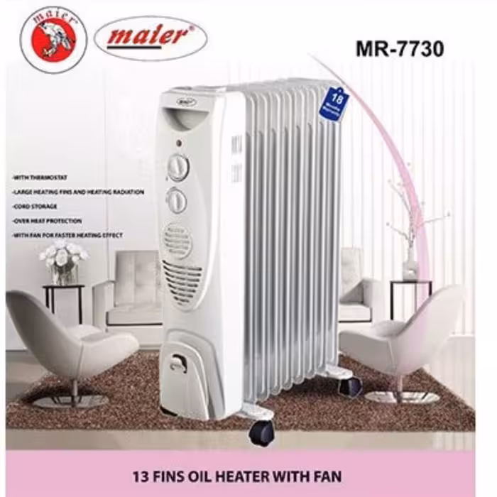 شوفاژ برقی 13 پره فن دار مایر کمترین قیمت موجود بازار (قیمت جشنواره زمستانه بازرگانی فرجاد) ارسال به سراسر کشور پس کرایه