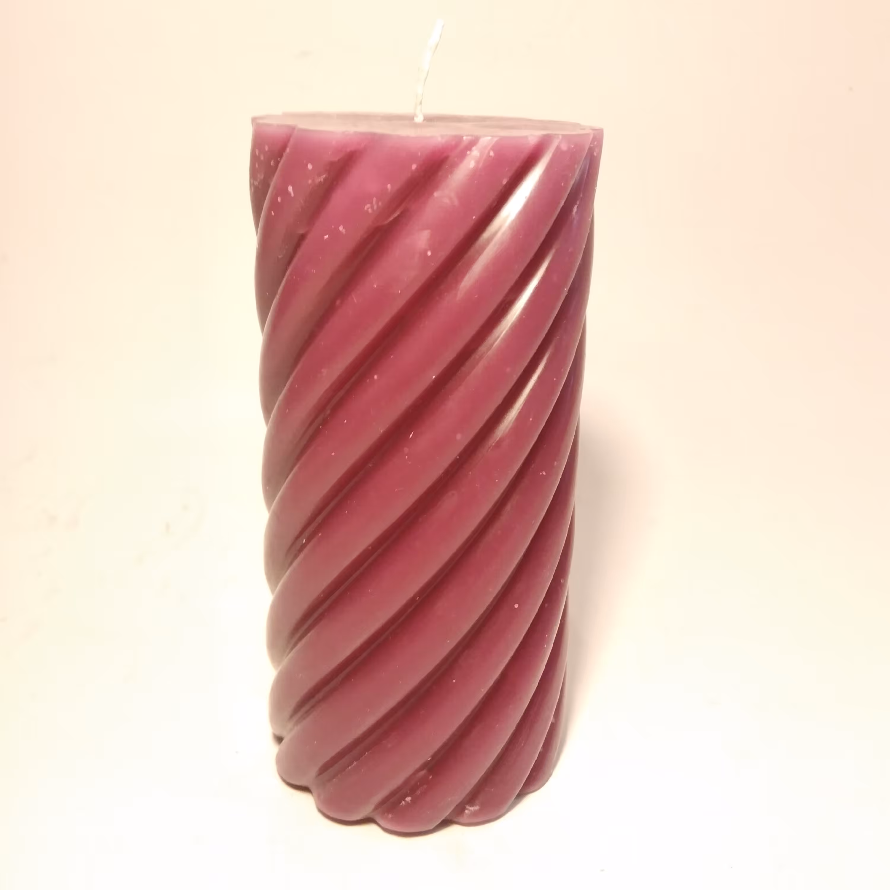 شمع استوانه مارپیچ( 7پرتو ) معطر ،رنگ ارغوانی