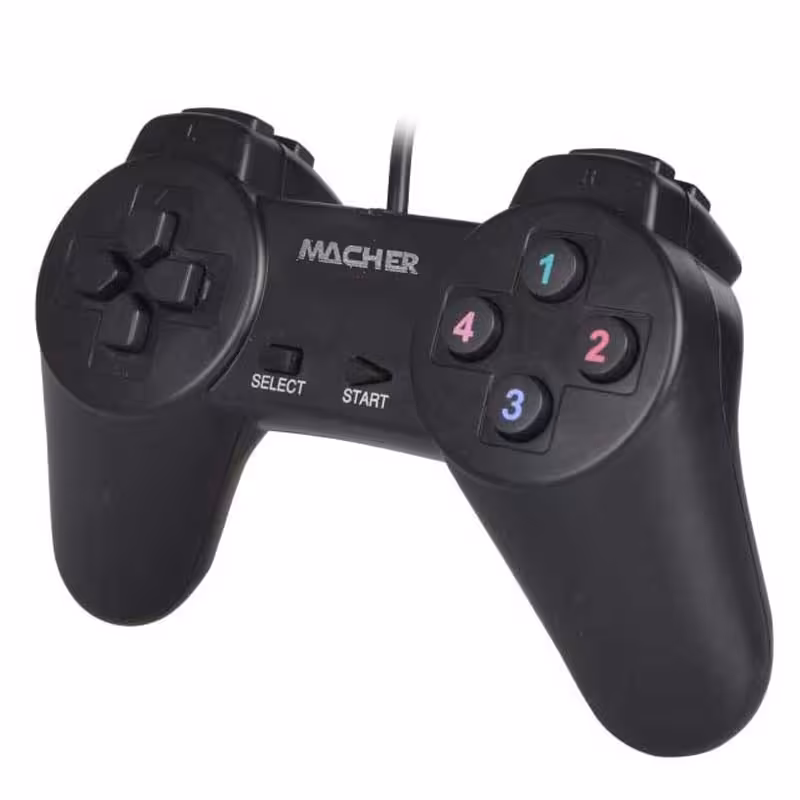 دسته بازی تکی USB ساده Macher مدل MR-55Gamepad 1 USB MR-55