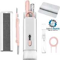 کیت تمیز کننده کیبورد و گوشی موبایل و هندزفری و لوازم جانبی 7 کاره رنگ صورتی