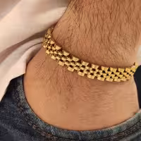 دستبند رولکس طلایی قطر10میل