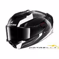 کلاه کاسکت موتورسیکلت چند رنگ ایمنی بسته کربن سفید SPARTAN GT PRO CULTRAM شفاف Shark