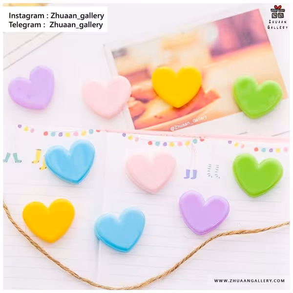 گیره قلبی Heart Color رنگی