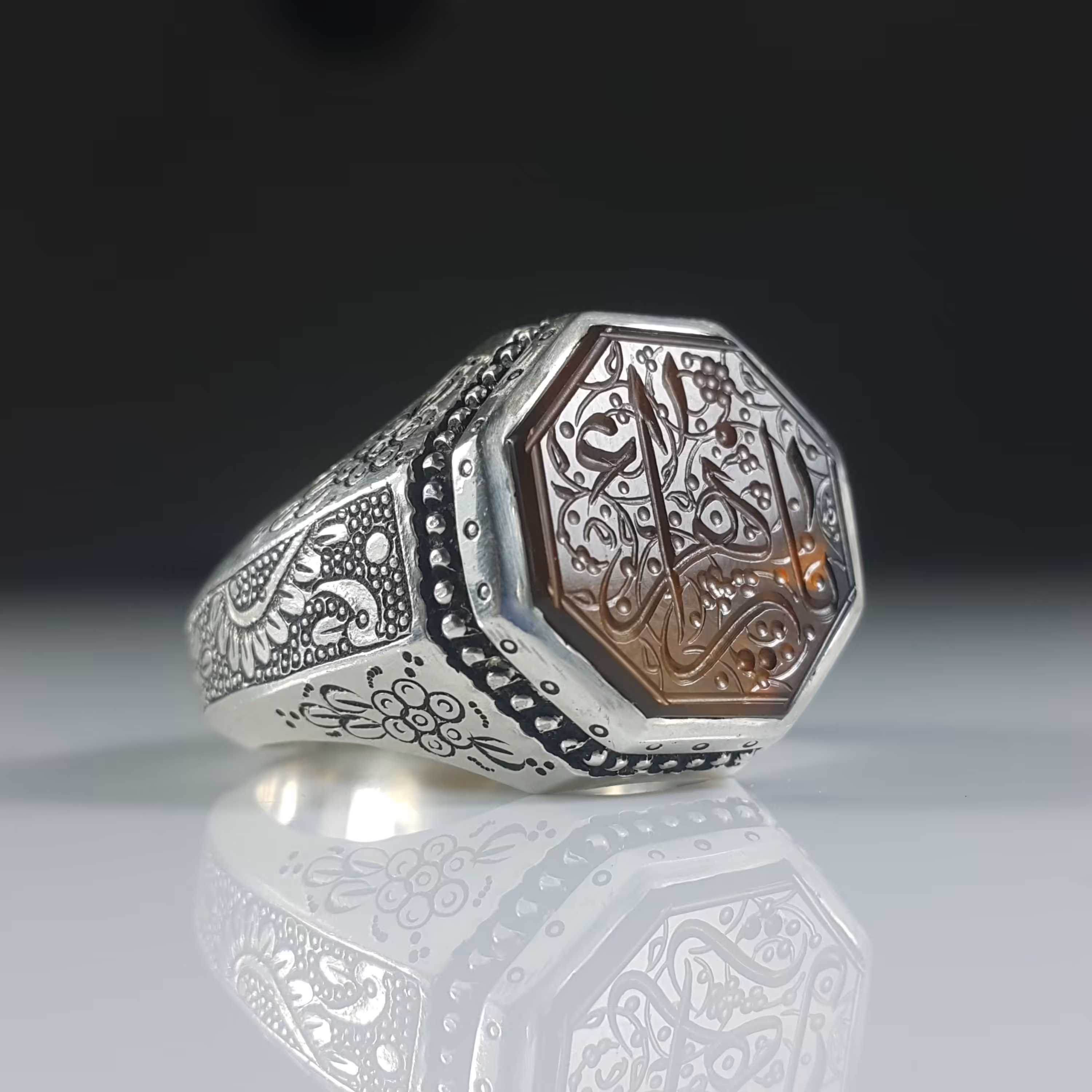 انگشتر عقیق جزع یمنی (19)