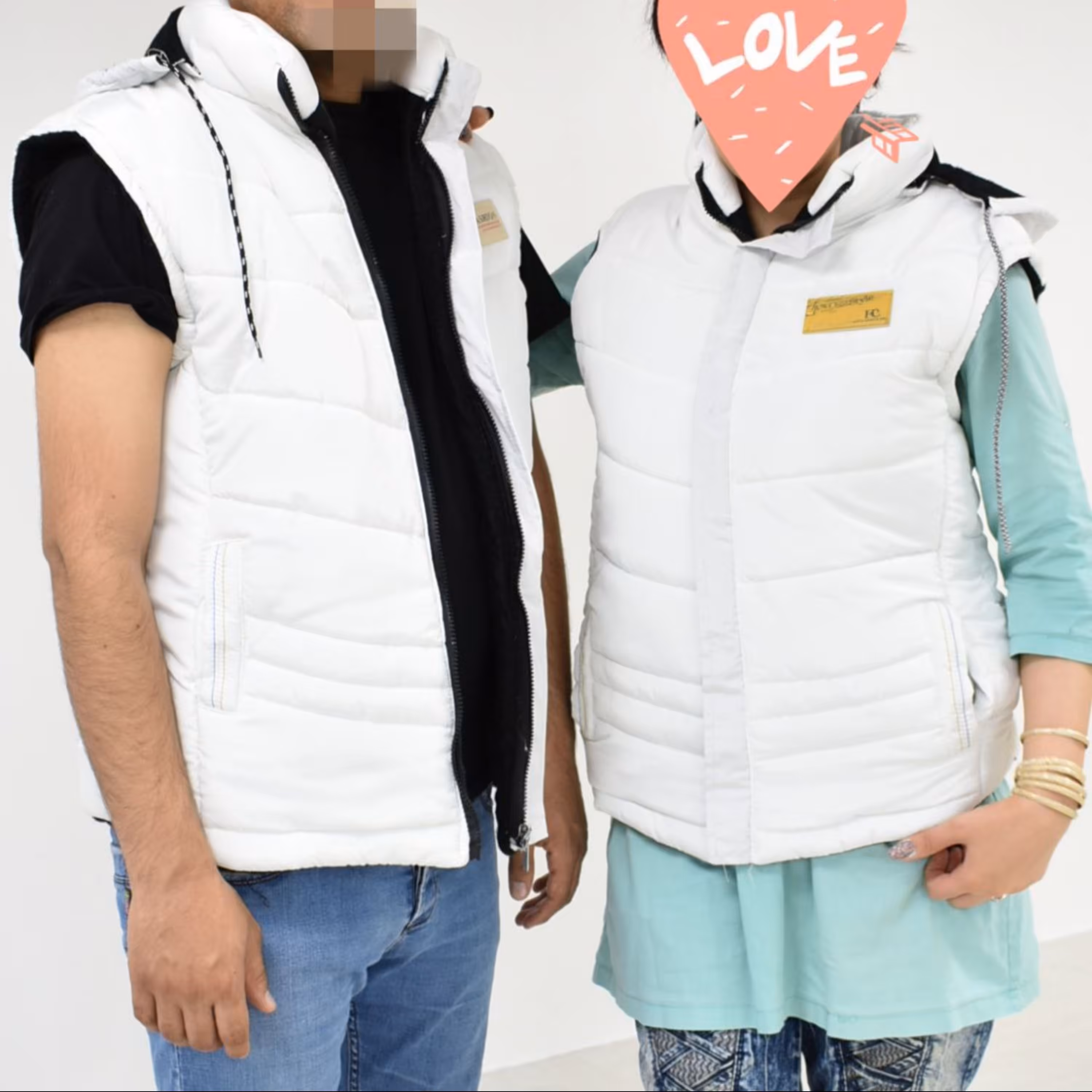 جلیقه سفید ست