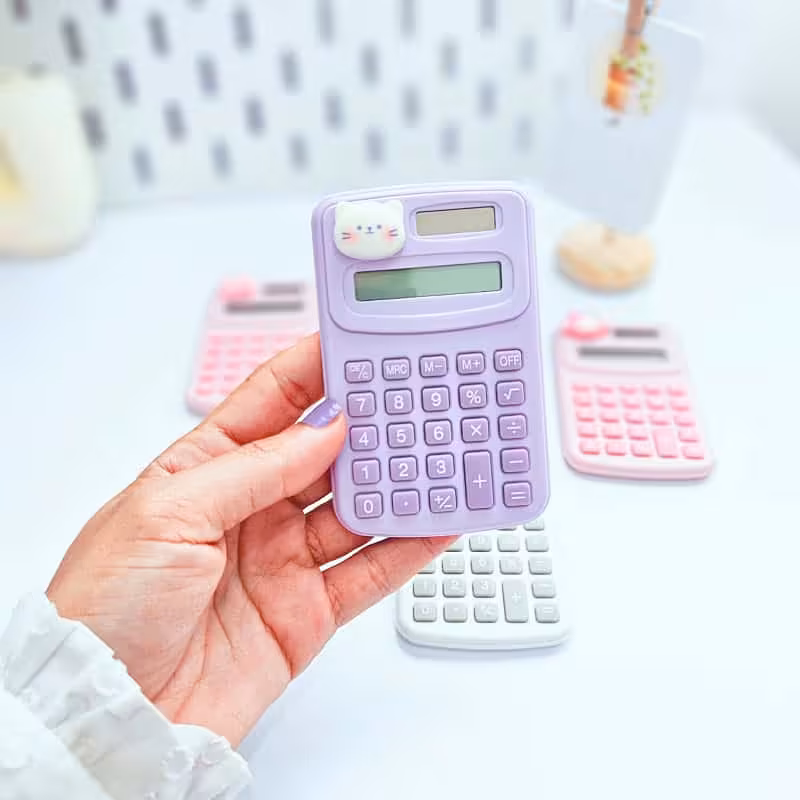 ماشین حساب فانتزی رنگی