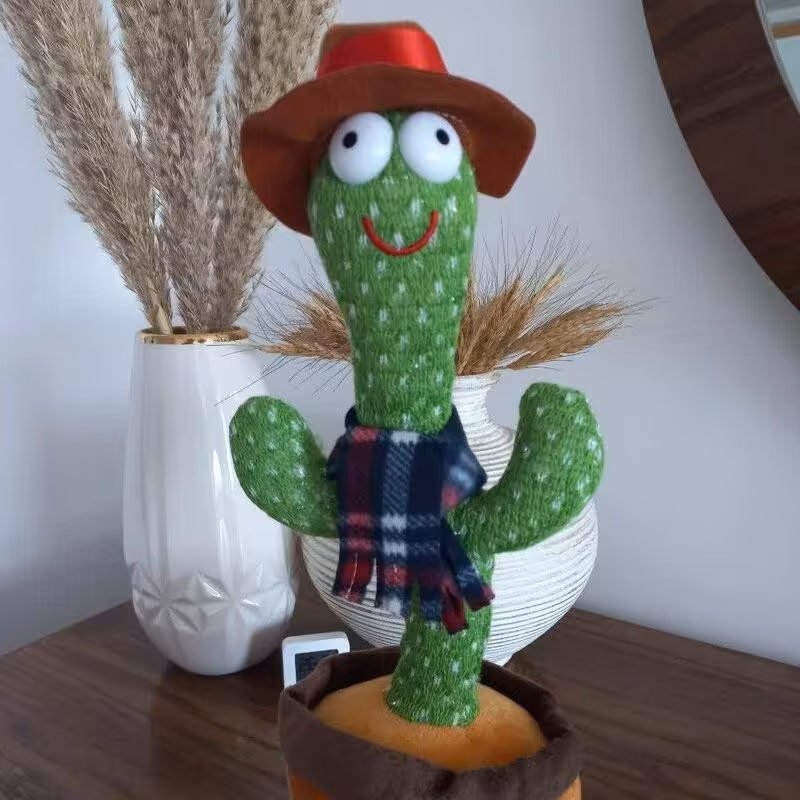 عروسک کاکتوس رقصنده سخنگو باتری خور اصلی کارتن دار زمستانی