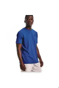 تی شرت ورزشی مشکی مردانه آبی قفسه سینه Under Armour
