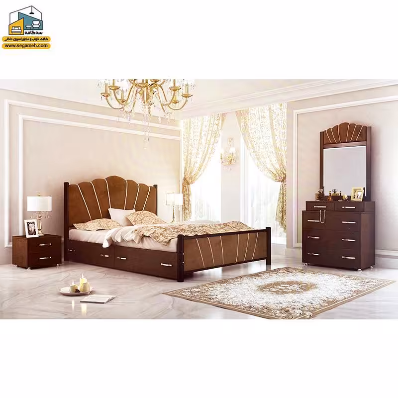 سرویس خواب دو نفره مدل روبین کد BDS841