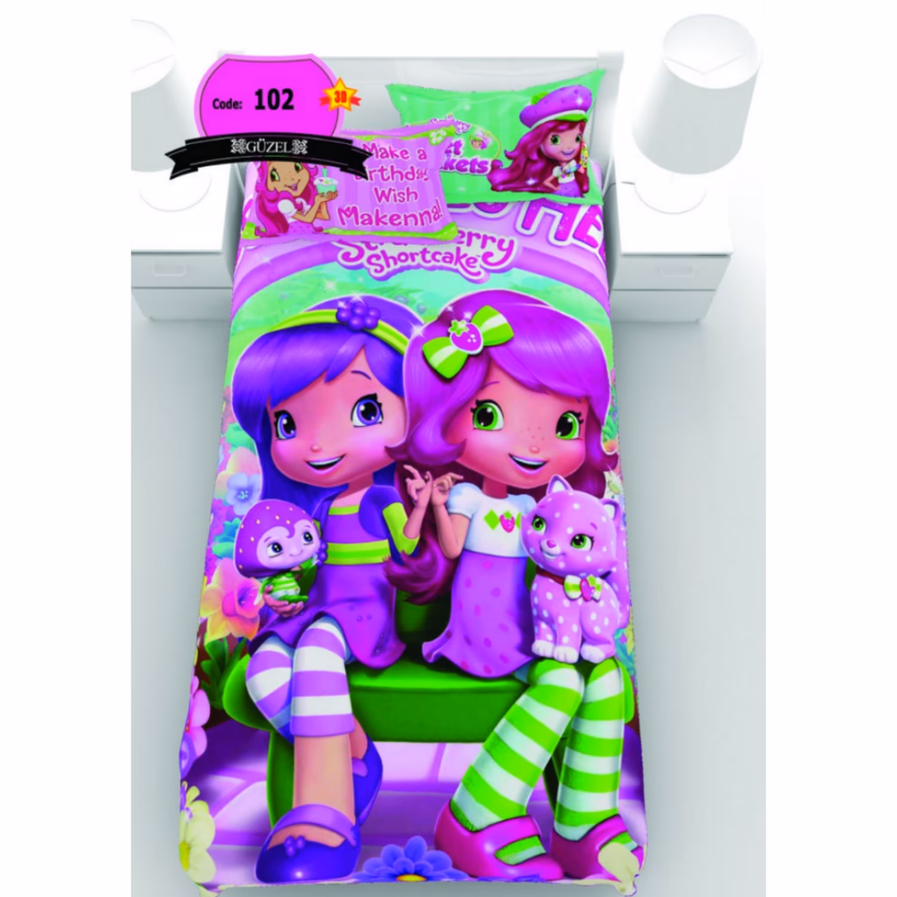 روتختی تک نفره سه بعدی برند گوزل -5 تکه -کد102