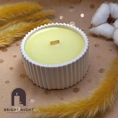 شمع ساده با رنگ های پاستلی