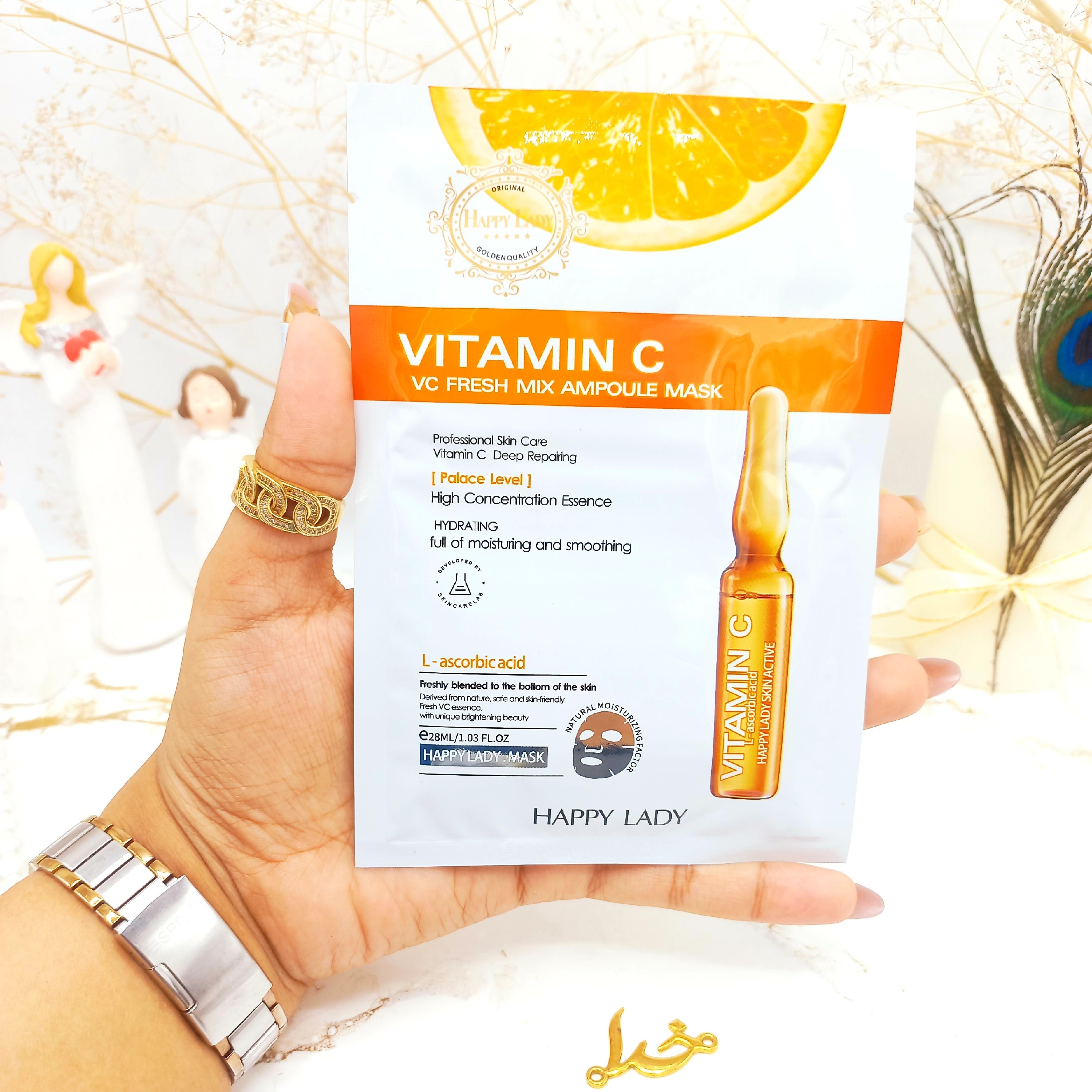 ماسک ورقه ای روشن کننده آمپول ویتامین سی