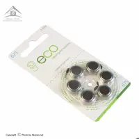 باتری سمعک اکو (eco) سایز 675 پک 6 عددی،دارای عمر طولانی تا 3 سال با عملکرد عالی (باطری سمعک)