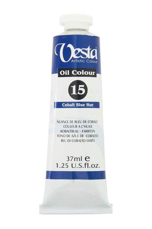 رنگ روغن وستا 37 میل کد 4636 Cobalt Blue Hue 15