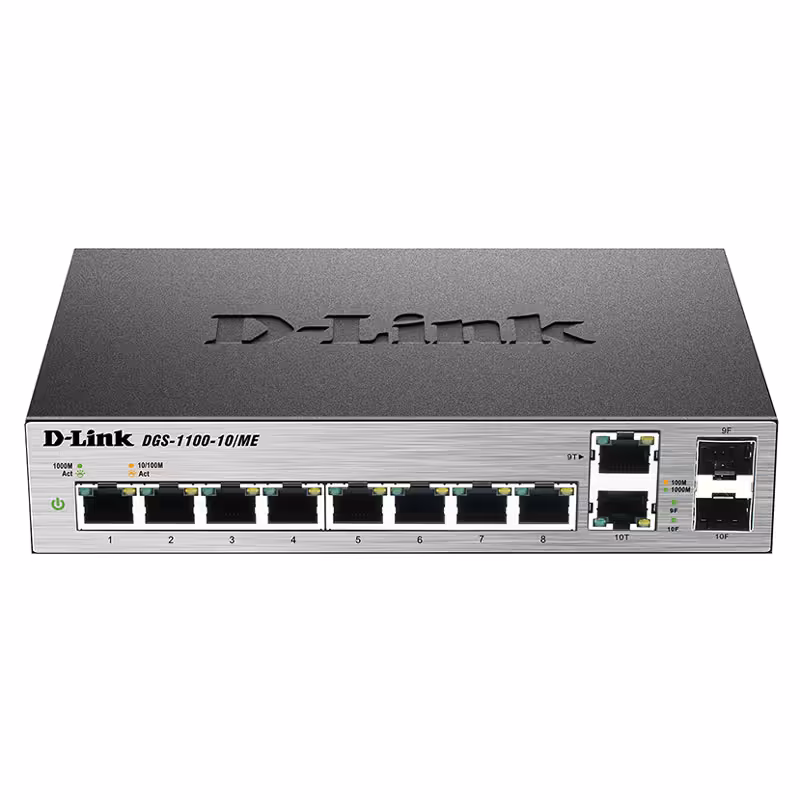 سوئیچ 8 پورت Managed L2 Metro دی-لینک مدل DGS-1100-10/ME