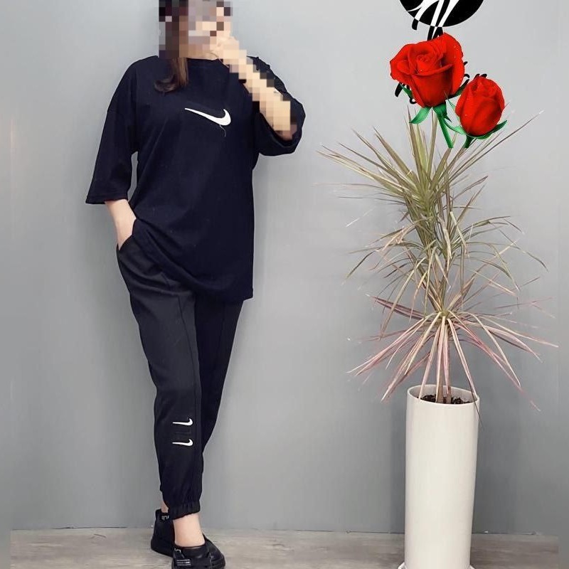 ست لانگ و شلوار نایک . اسپرت مناسب خانما و اقایون