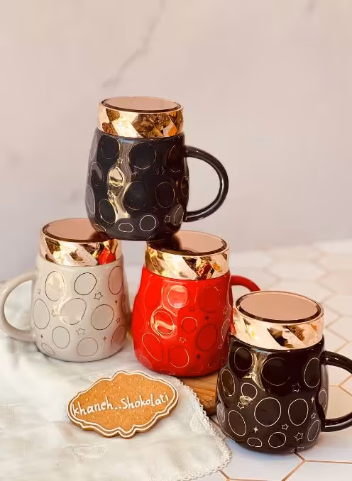 ماگ درب آینه ای طرح حباب