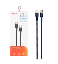 کابل شارژ فست هترون Type-C To Type-C مدل HC185CC