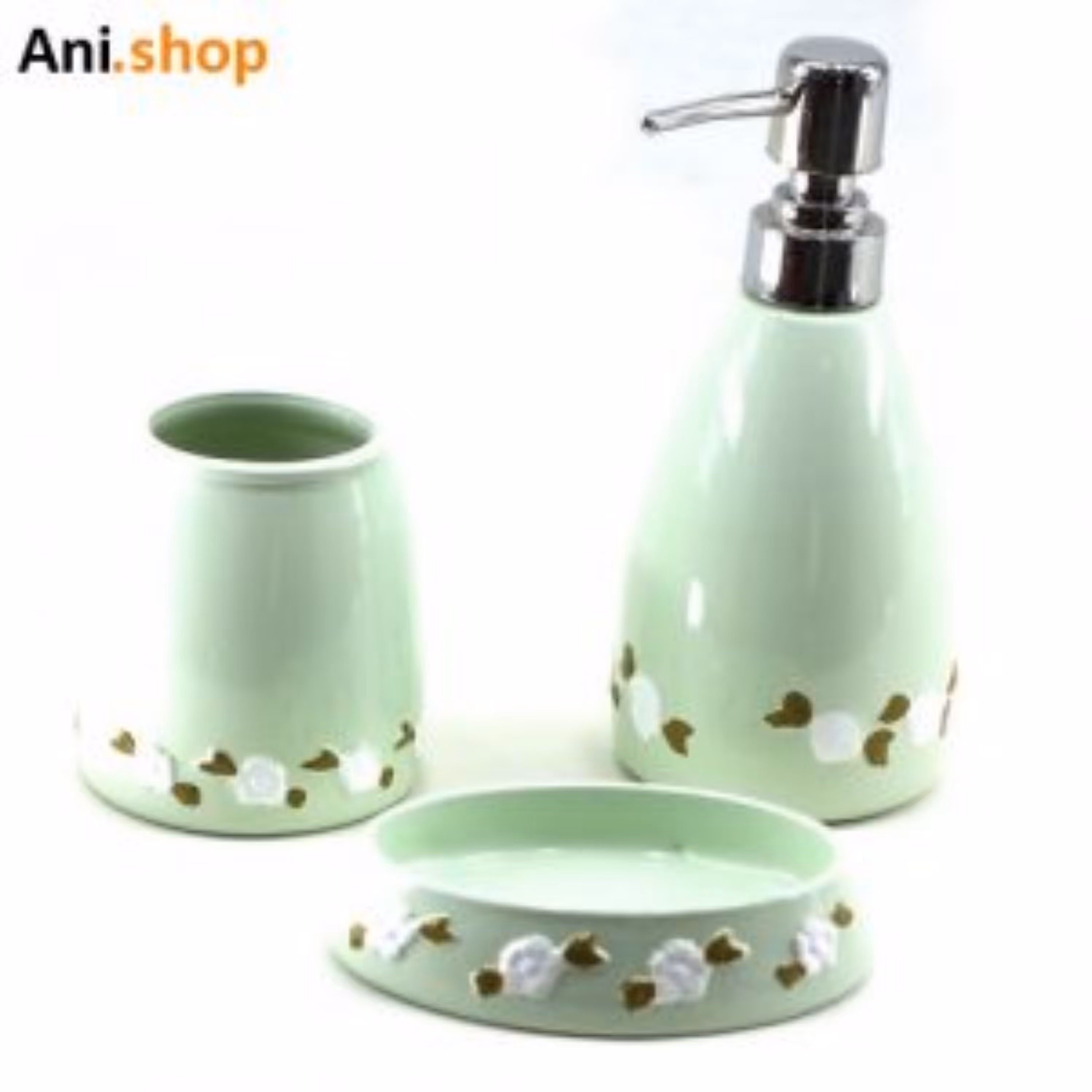 ست سه پارچه سرامیکی سرویس بهداشتی سفید 