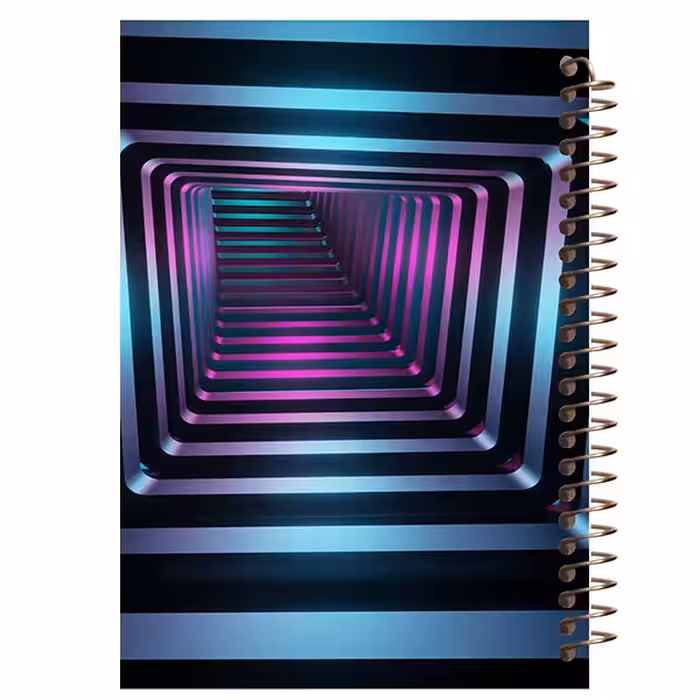 دفتر شطرنجی مشایخ طرح تونل مکعبی کد CH27 