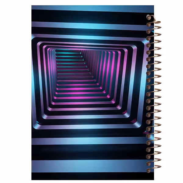 دفتر شطرنجی مشایخ طرح تونل مکعبی کد CH27 