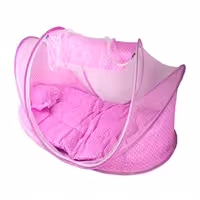 پشه بند تشک دار نوزادی Happy Baby رنگ صورتی