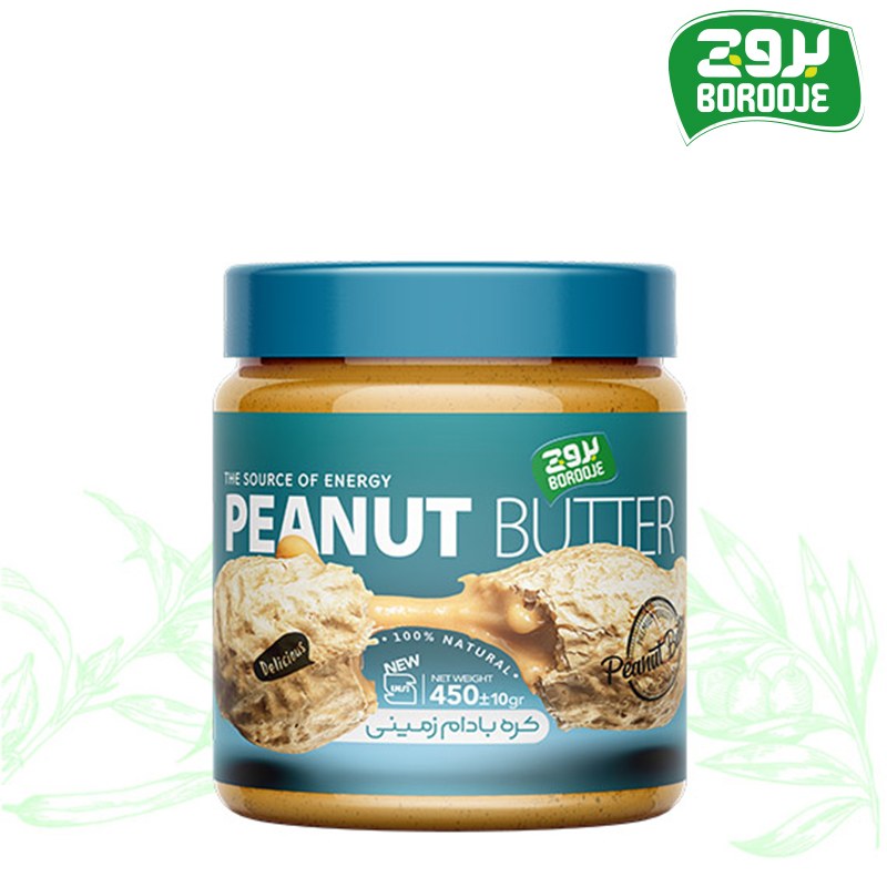 کره بادام زمینی ساده ( رژیمی ) 450 گرمی بروج