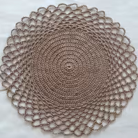 زیربشقابی بافتنی مکرومه