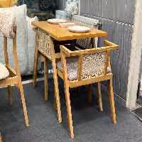 میز ناهارخوری مدل کمجا حصیری