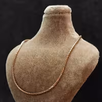 زنجیر ورساچ استیل رنگ رزگلد (مسی)_زنجیر استیل_زنجیر ورساچ