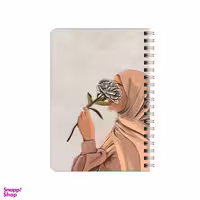 دفترچه یادداشت بامبیلیپ مدل دختر و یک شاخه گل کد 7340232