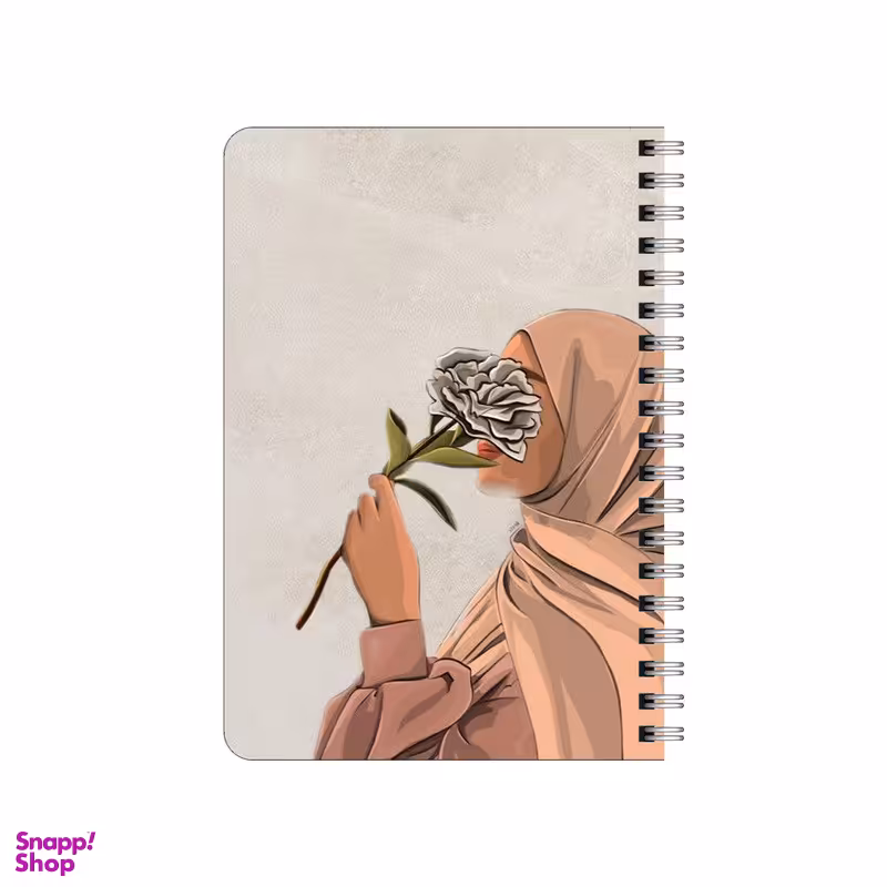 دفترچه یادداشت بامبیلیپ مدل دختر و یک شاخه گل کد 7340232