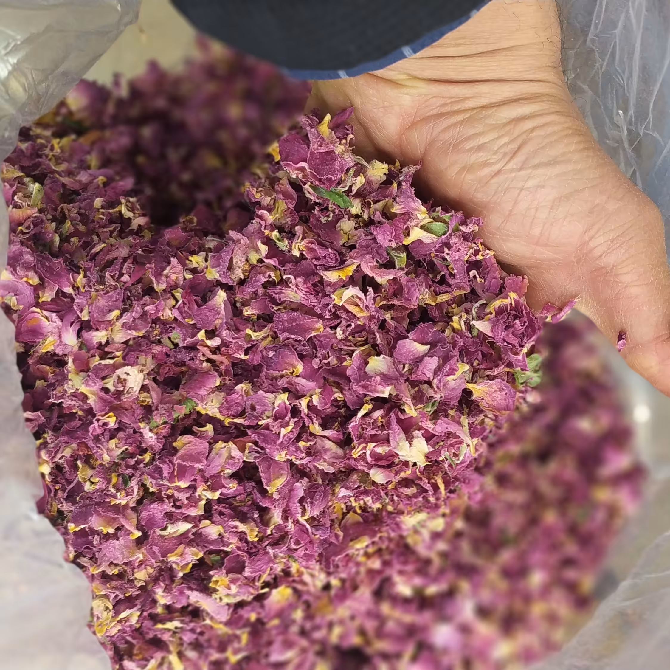 گل سرخ پر شده تمییز 100 گرمی