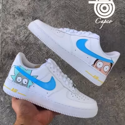 کتانی کاستوم ریک و مورتی مدل ایرفورس وان نایکی