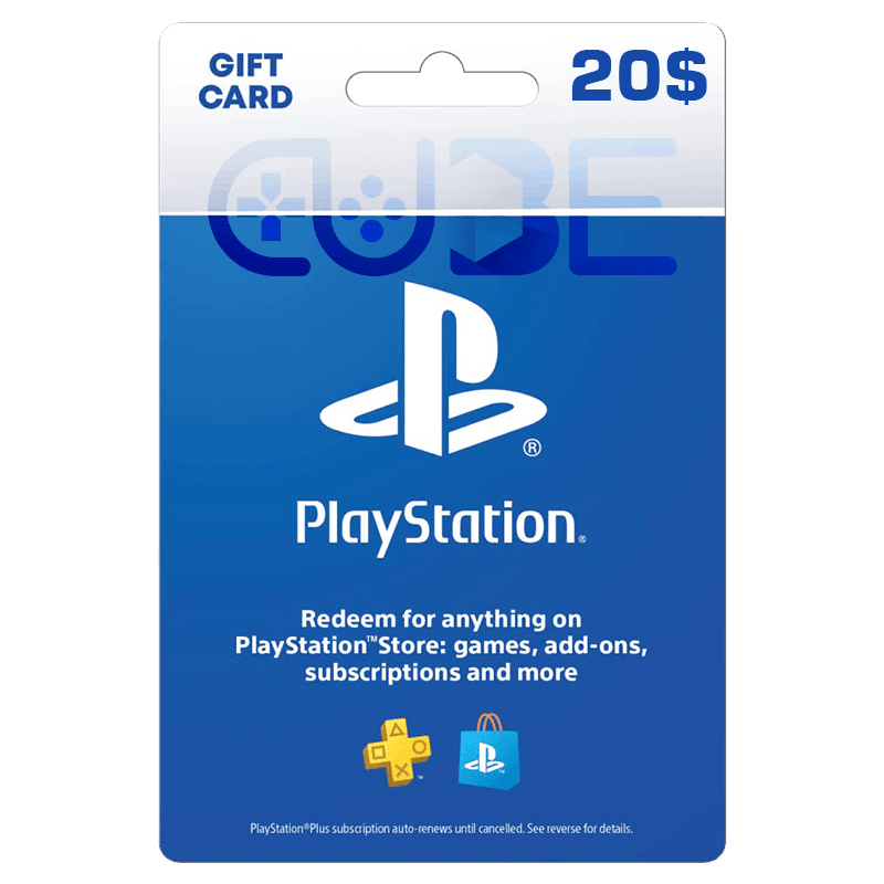 خرید گیفت کارت 20 دلاری پلی استیشن