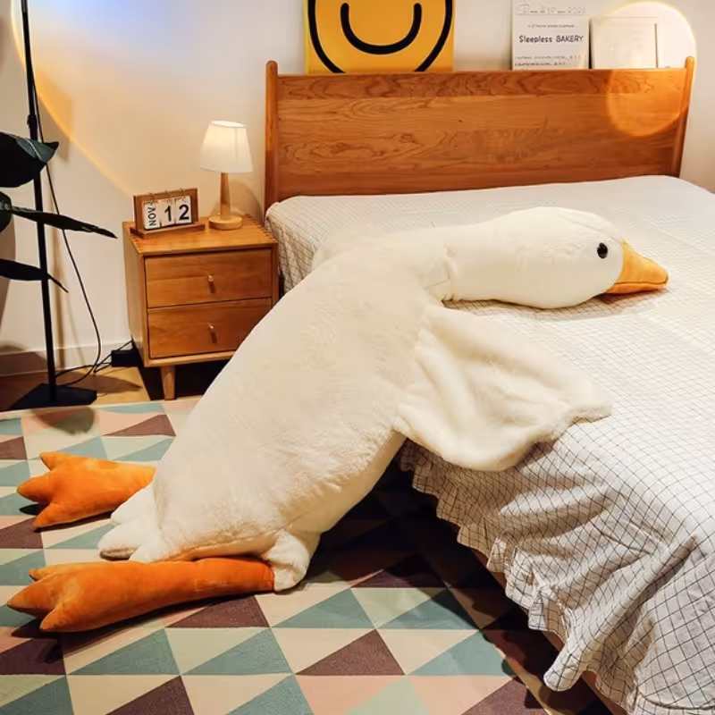 عروسک بالشتی غاز مدل کامفورت طول 130 سانتی متر