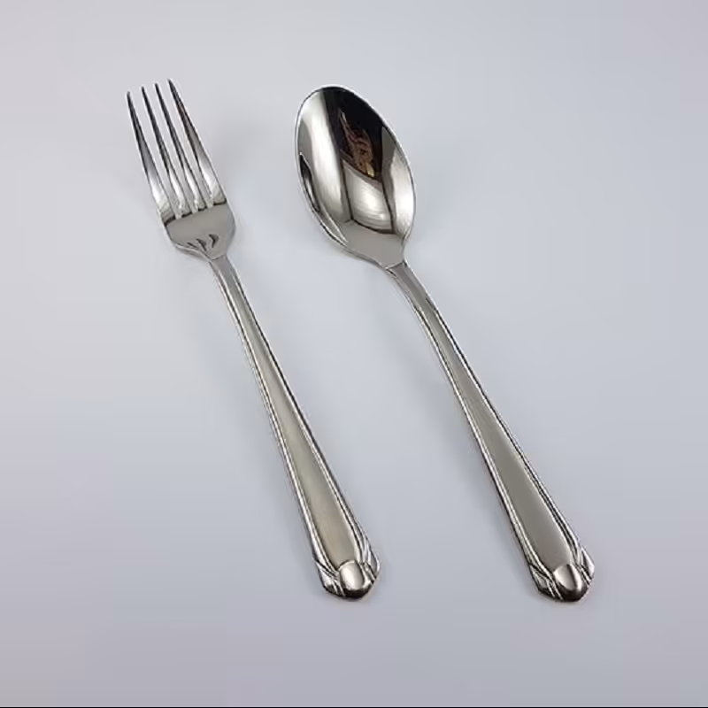 قاشق چنگال 12 پارچه استیل یونیک کد 5726