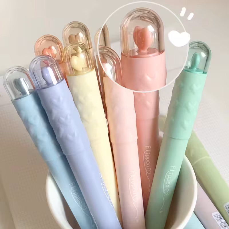 ماژیک هایلایت پاستلی طرح قلب بسته 4 رنگ