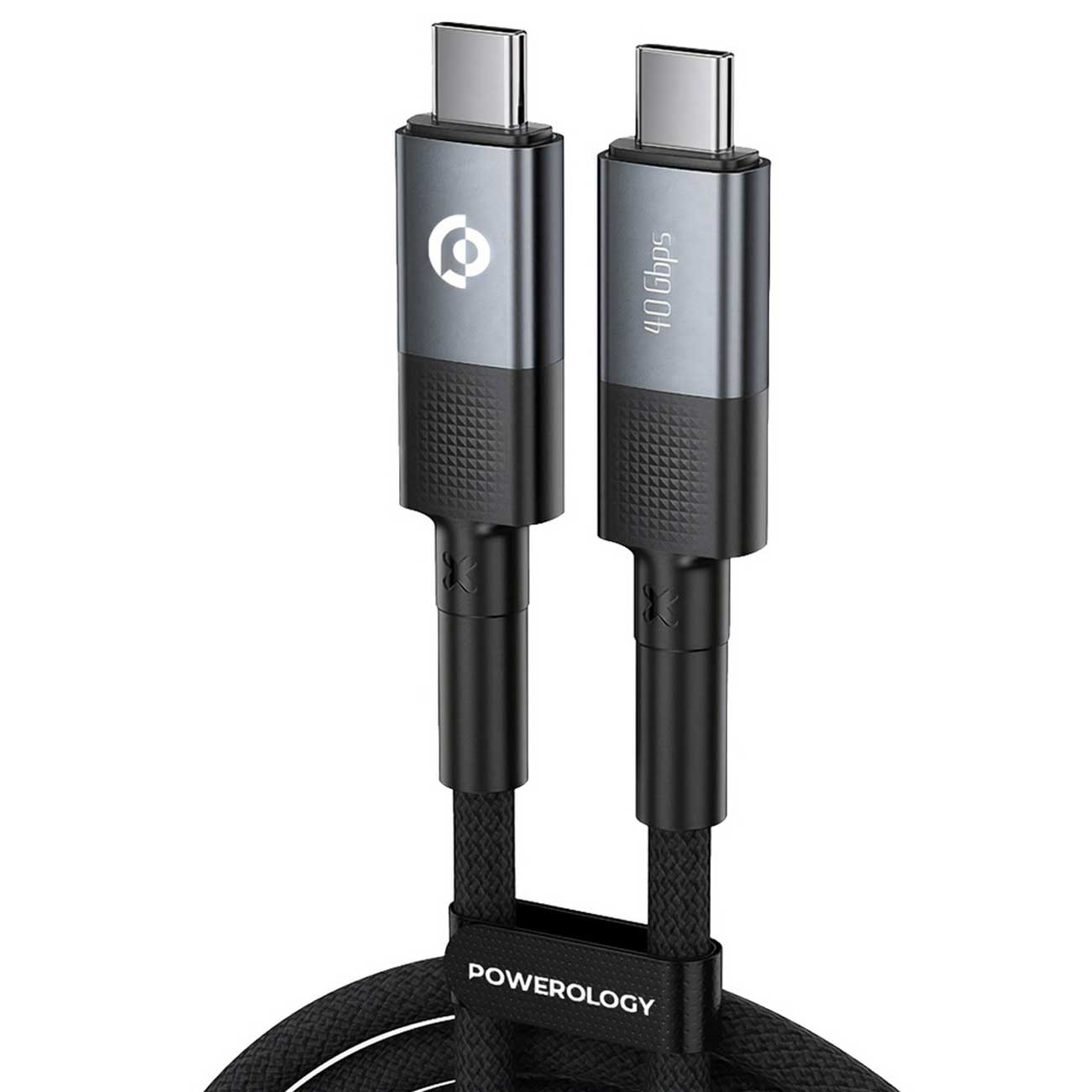 کابل تاندربولت سوپر فست شارژ تایپ سی به تایپ سی 240 وات 2 متری پاورولوژی PCAB009-GY