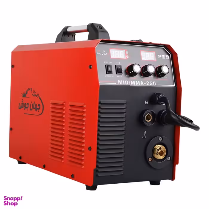 اینورتر جوشکاری 250 آمپر جهان جوش مدل MIG-MMA-250 به همراه مانومتر