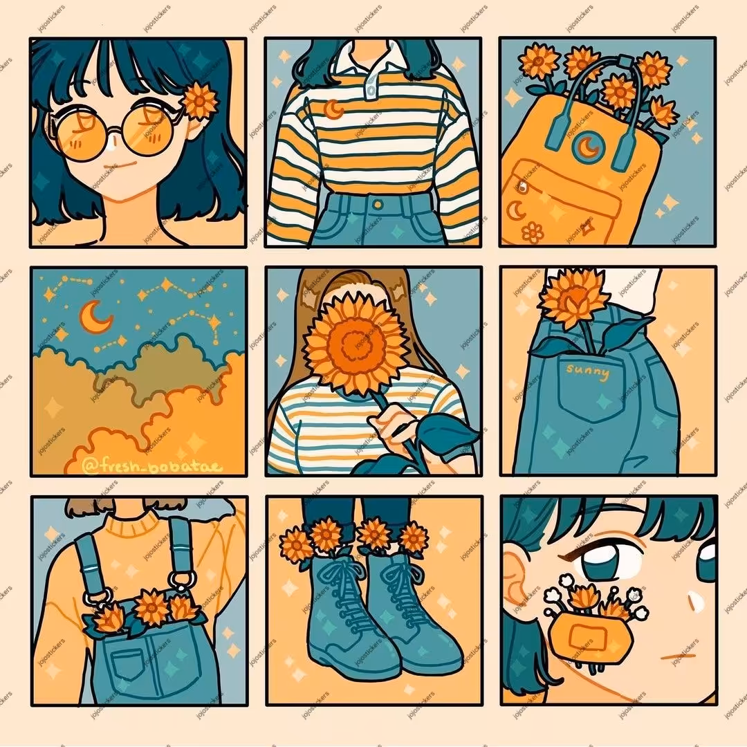 پک استیکر ژورنالی دختر