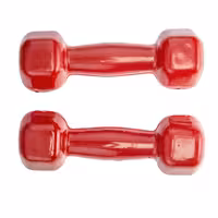 دمبل ایروبیک بانوان روکش‌ دار 1.5 کیلوگرمی - دو عددی