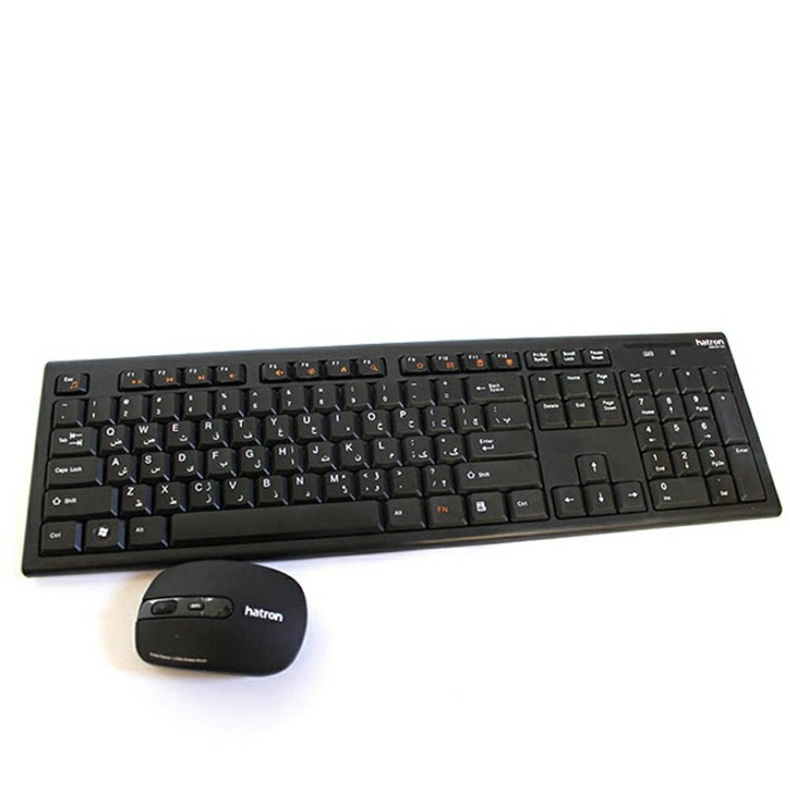 کیبورد  بی سیم موس دار هاترون کامپیوتر مدل HKCW130