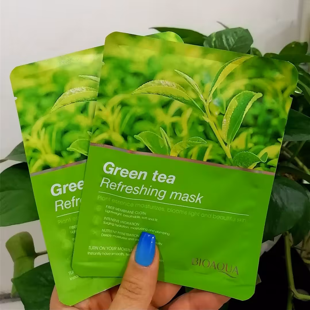 ماسک ورقه ای چای سبز بیوآکوا