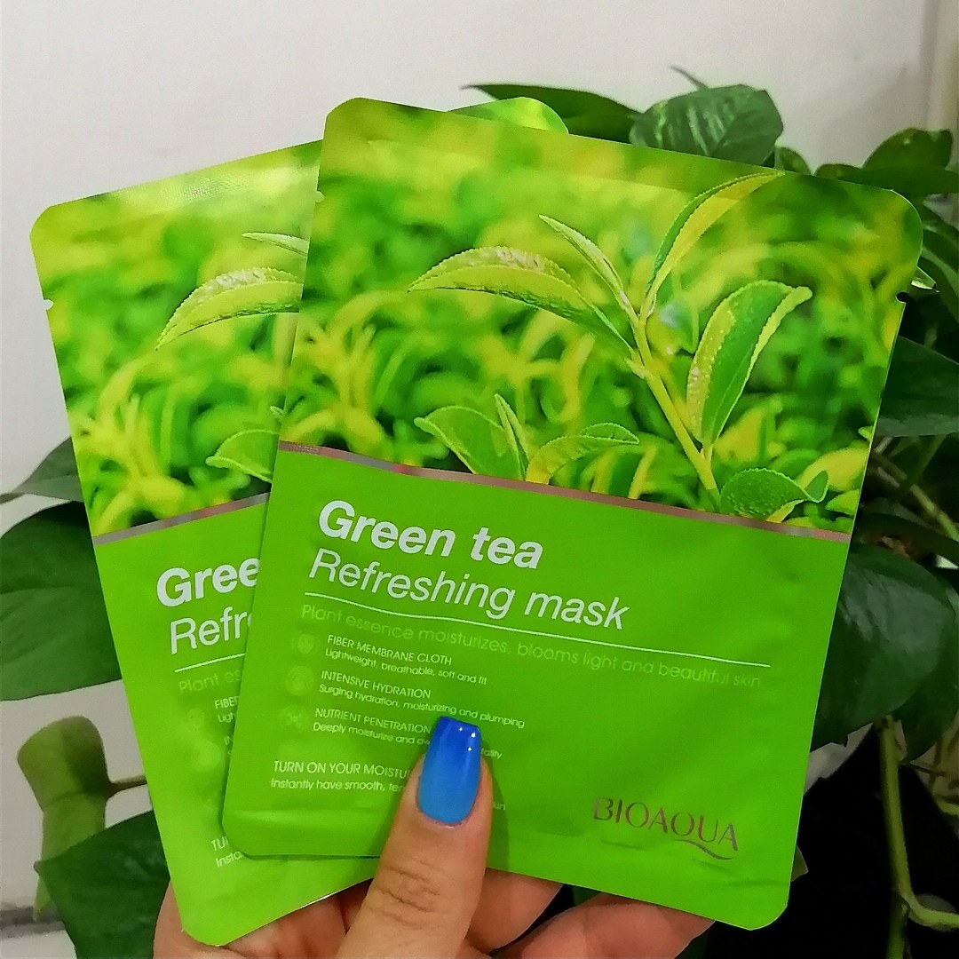 ماسک ورقه ای چای سبز بیوآکوا