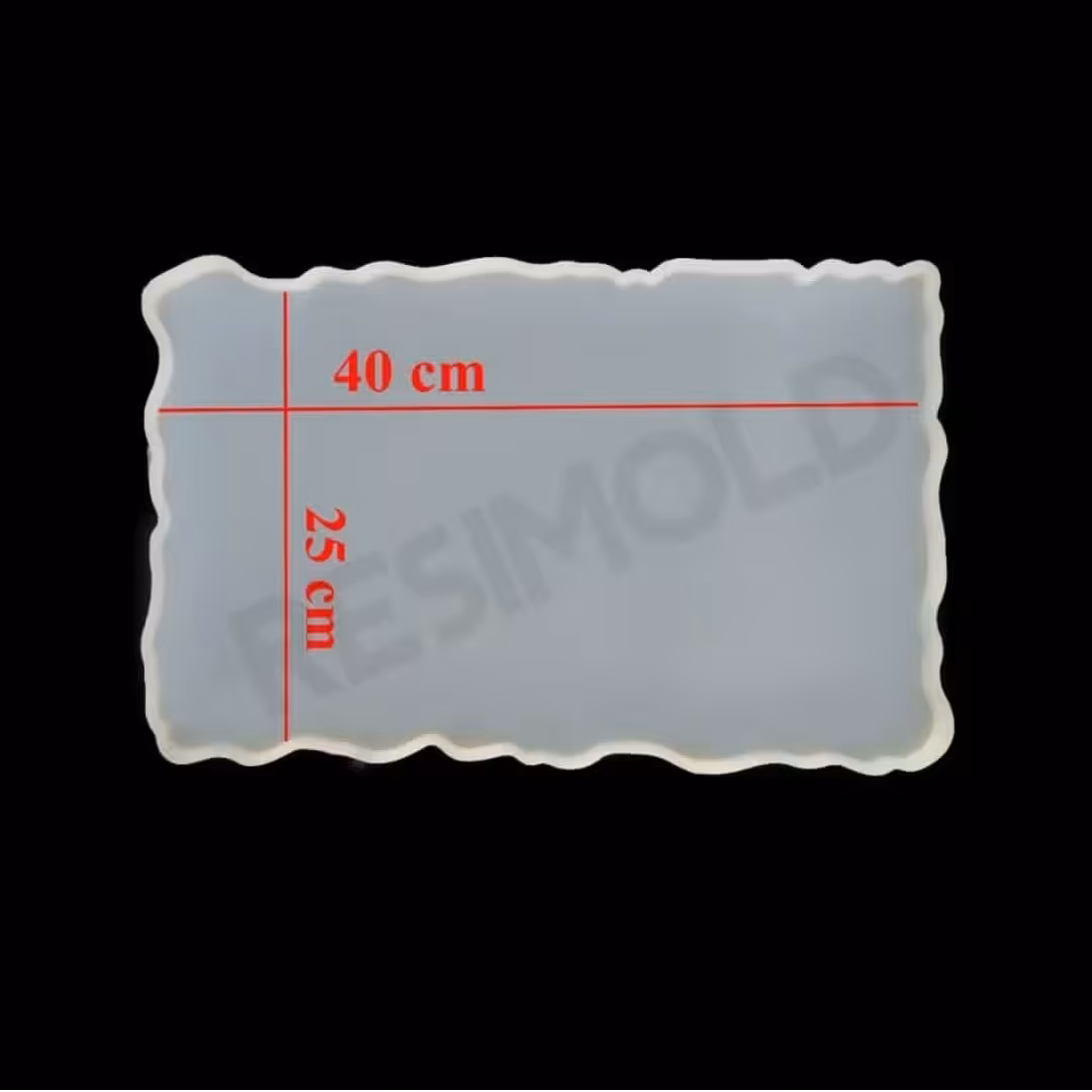 قالب سیلیکونی کد 90 ( سینی مستطیل دفرمه )